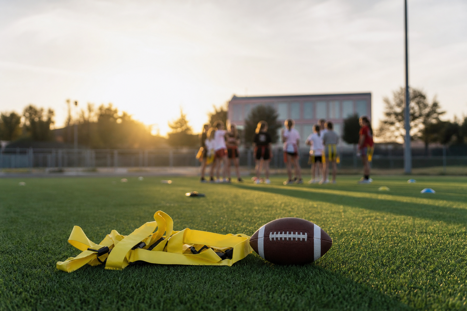 Commanders organizojnë klinikë flag football për vajza